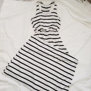 Lush super soft maxi striped dress